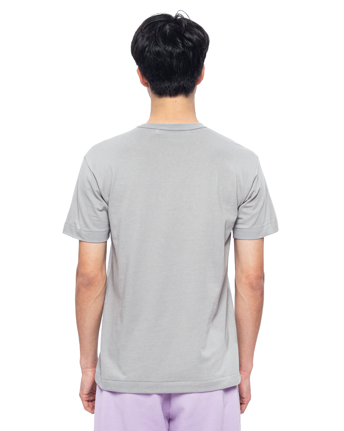 PLAY Small Red Heart T-Shirt Grey