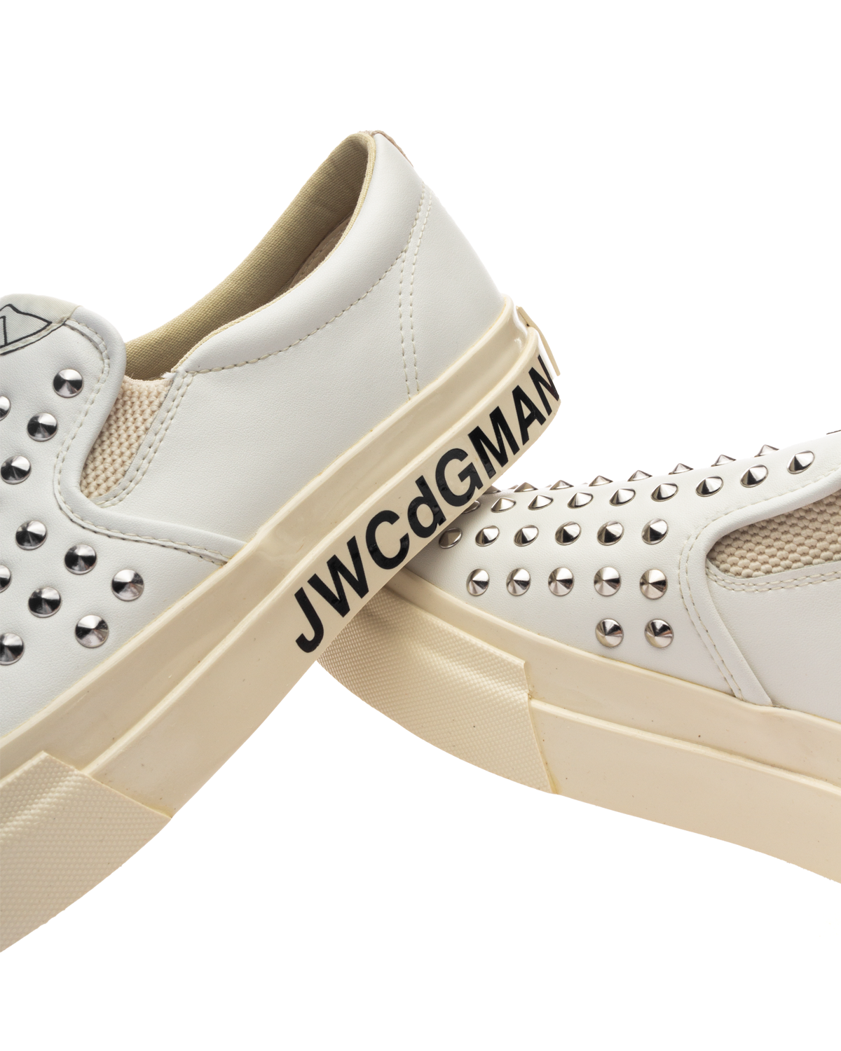 SWC x JWM Studded Slip On White