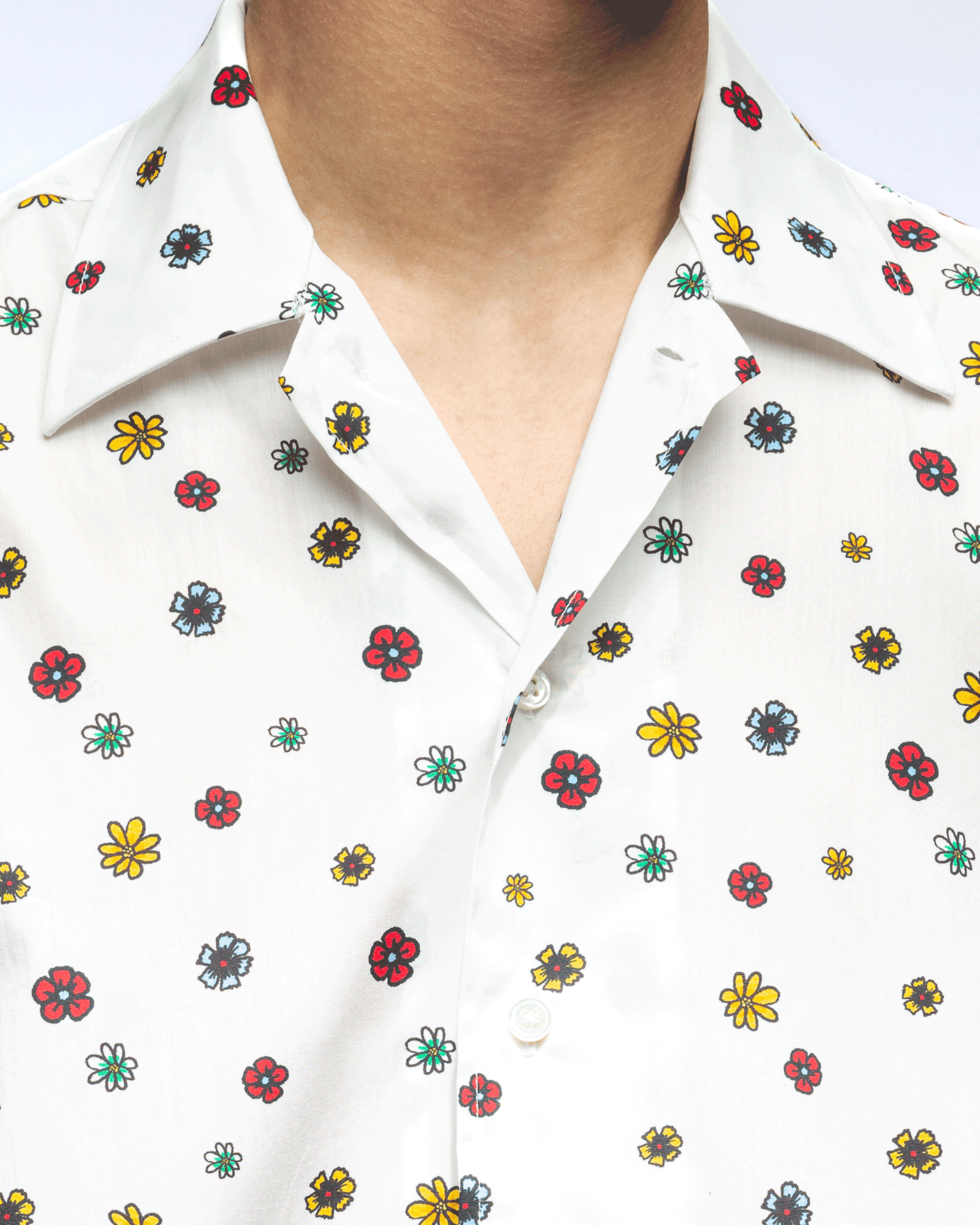 SHF Flower Printed LS Shirt