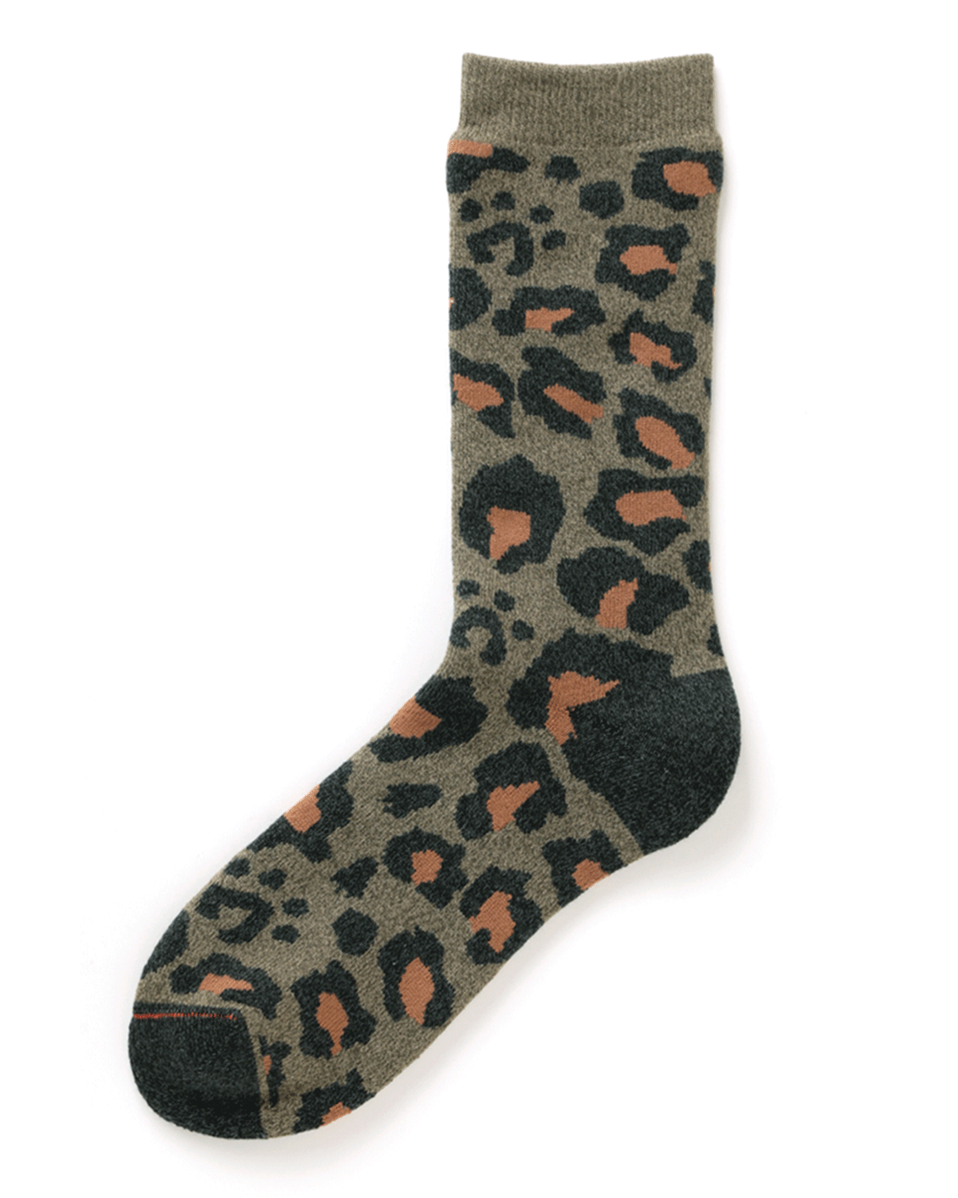 Pile Leopard Crew Socks