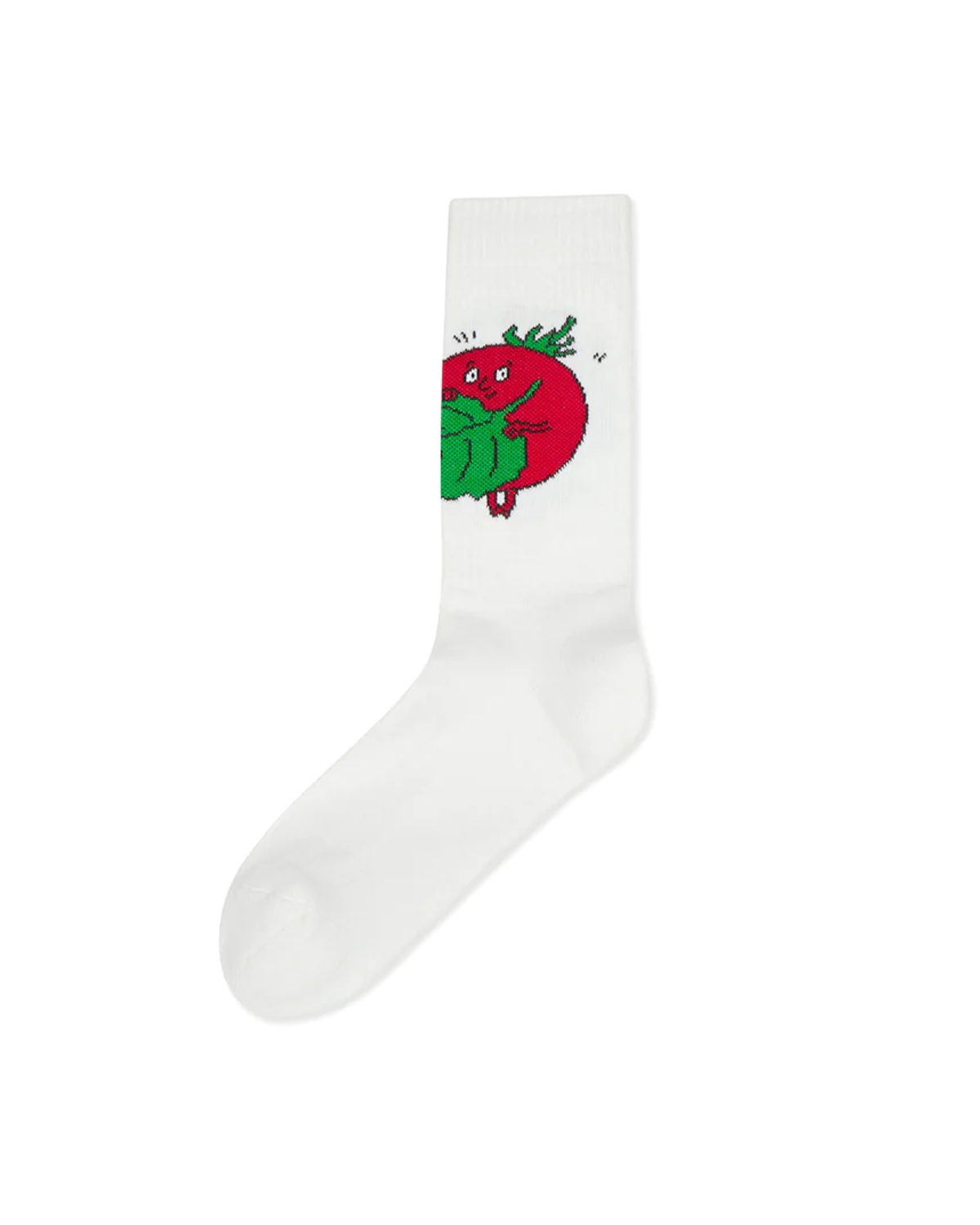 SHF Tomatoes Socks Knit White